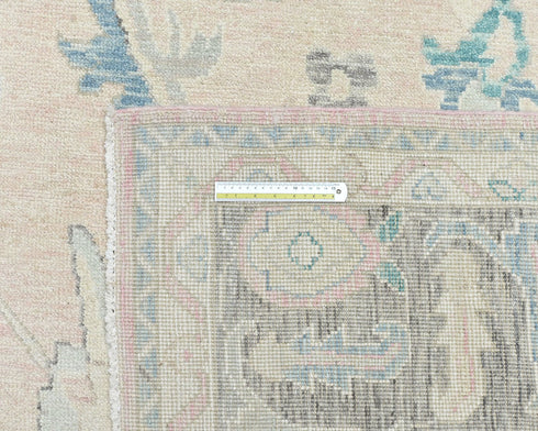 10x14 Beige Oushak Turkish Hand Knotted Soft Wool Area Rug